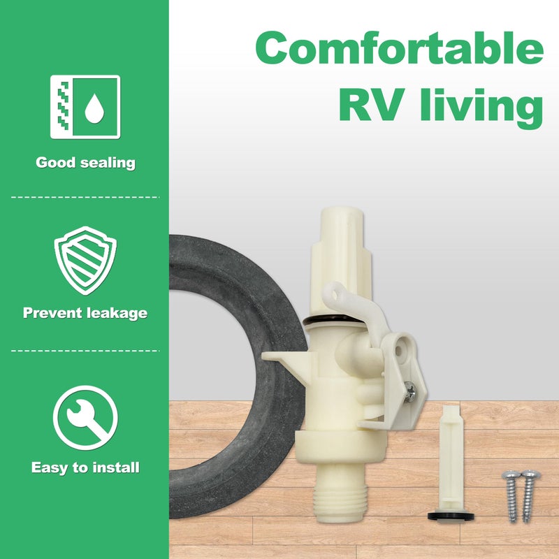 WEST ORGIN 13168 Upgraded RV Toilet Water Valve Kit, Compatible with Thetford Aqua Magic IV Toilets High and Low Models - Image 5